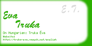 eva truka business card